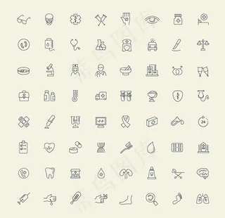 医疗器材图标,免抠元素