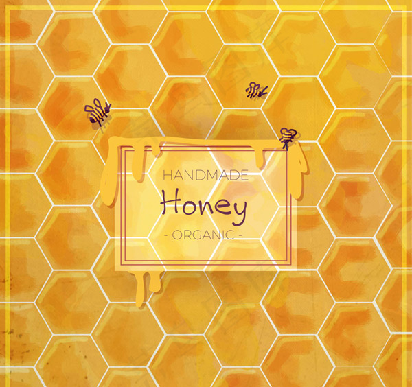 蜂蜜蜂窝背景
