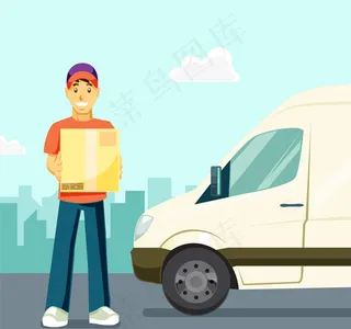 快递员男子