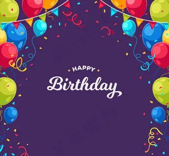 三角拉旗生日边框 三角拉旗生日边框