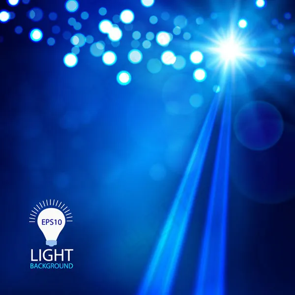 蓝色光斑背景eps,ai矢量模版下载