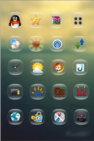 玻璃质感图标,免抠元素,背景元素