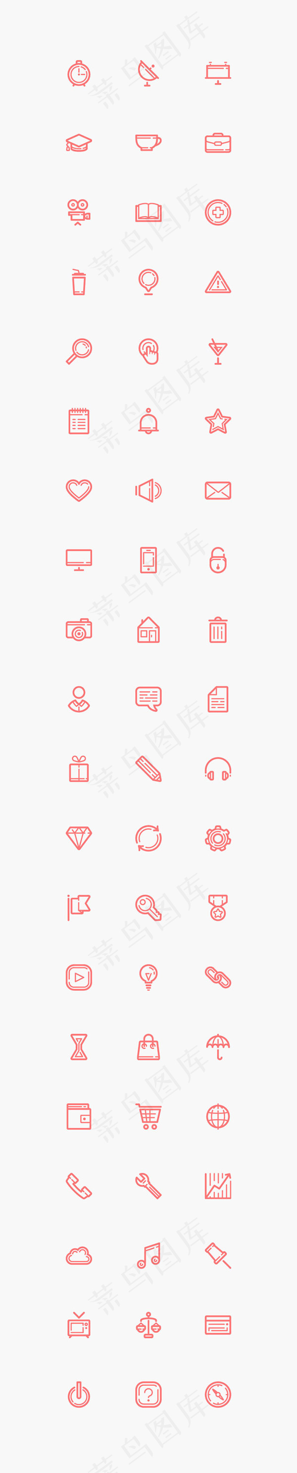 红色商务图标,免抠元素,背景元素eps,ai矢量模版下载