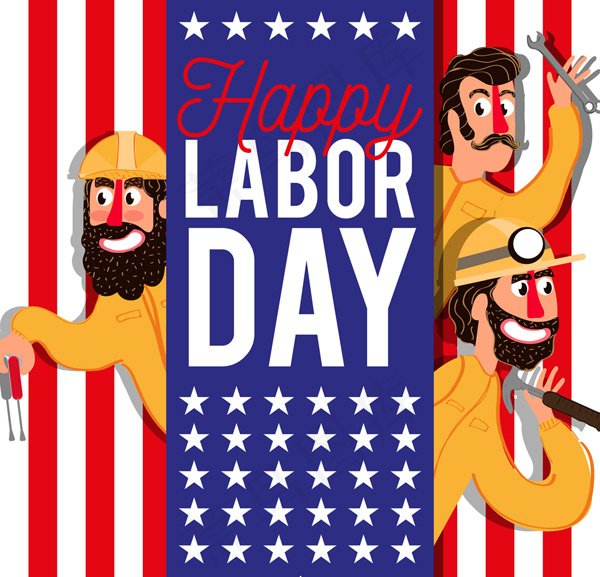 劳动节工人贺卡