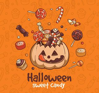 万圣节南瓜篮子