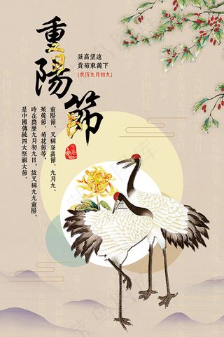 古典重阳节海报