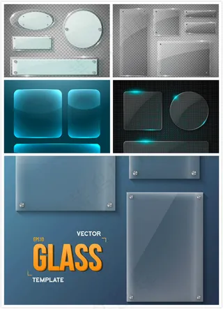 玻璃造型矢量