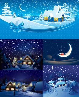 圣诞平安夜背景