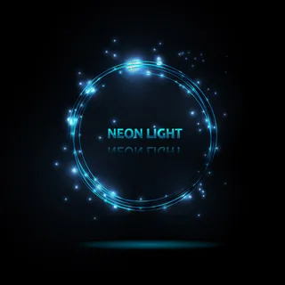 圆形发光线条粒子