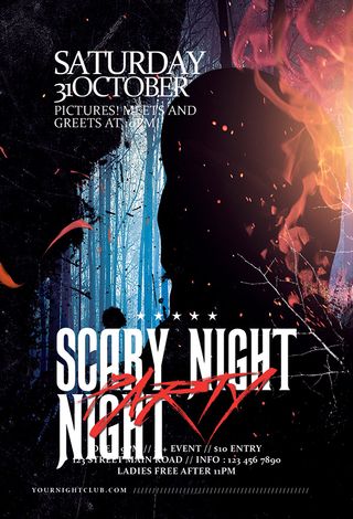 神秘夜色派对海报