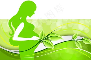 孕妇剪影背景
