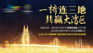 大湾区房地产海报