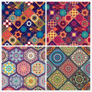 古典民族花纹背景