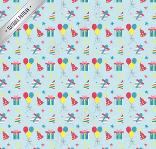 生日元素无缝背景