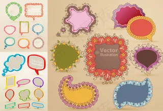 精美插画对话框