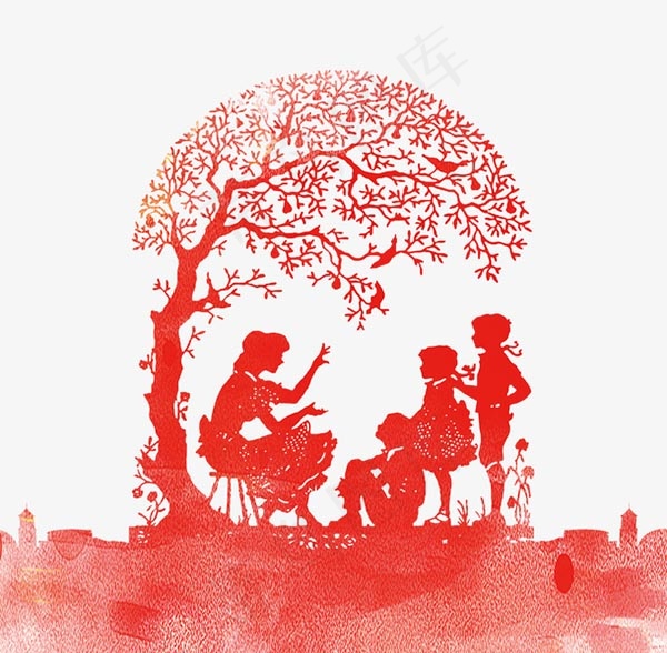 教师节剪纸元素