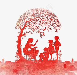 教师节剪纸元素 教师节剪纸元素