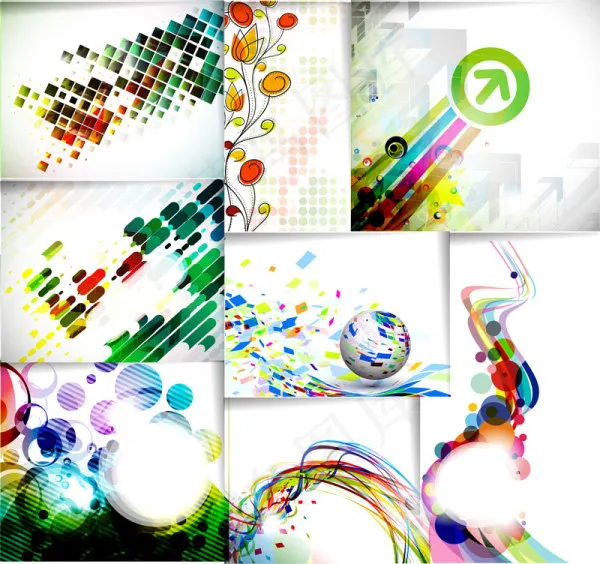 璀璨动感背景eps,ai矢量模版下载