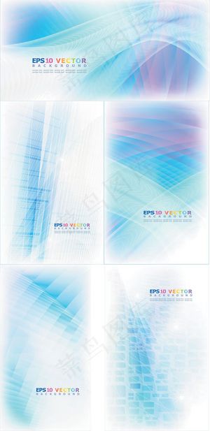 梦幻抽象线条背景,背景元素