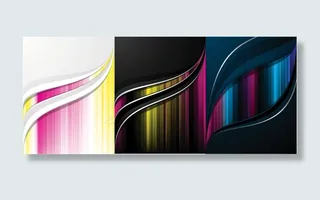 彩色流线背景,背景元素