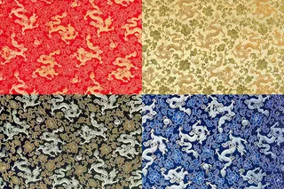 龙戏珠布料背景,背景元素