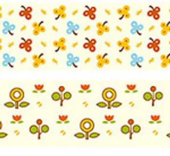 矢量小花平铺背景,背景元素