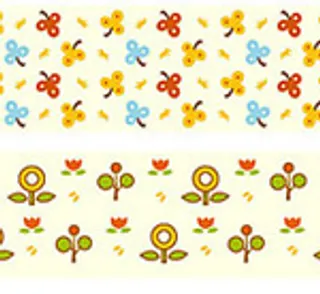 矢量小花平铺背景,背景元素