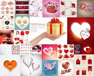 情人节主题矢量