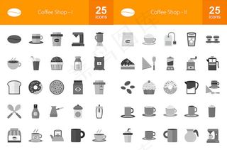 咖啡店图标,免抠元素