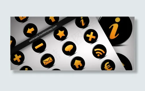 玻璃图标,免抠元素