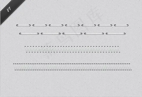 穿线分割线PSD 穿线分割线PSD