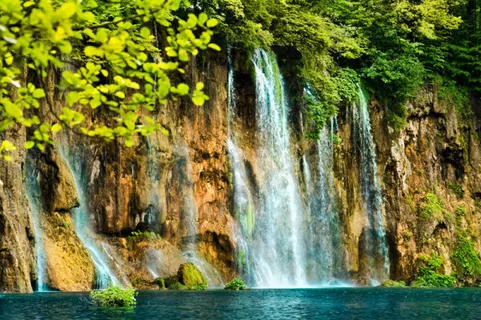 自然瀑布风景 自然瀑布风景