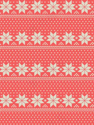 北欧风雪花印花