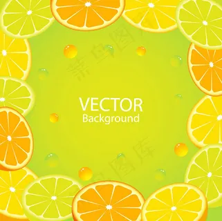 柠檬橙子背景