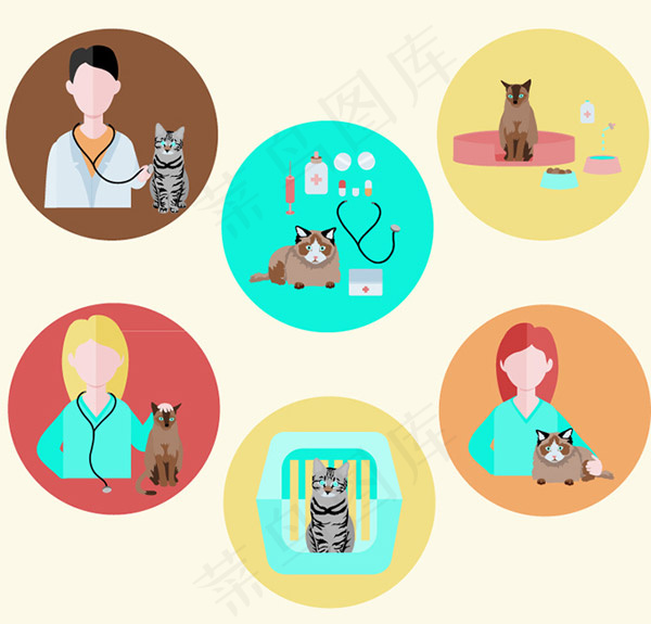 时尚宠物店图标,免抠元素