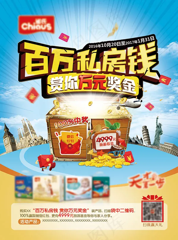 百万私房钱广告(5079X6850(DPI:300))psd模版下载