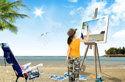 夏季海边风景 夏季海边风景
