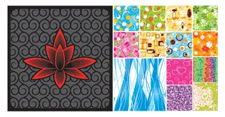 时尚花纹平铺背景,背景元素