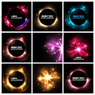 流光溢彩极光背景