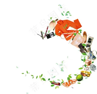 手绘夏日购物狂欢