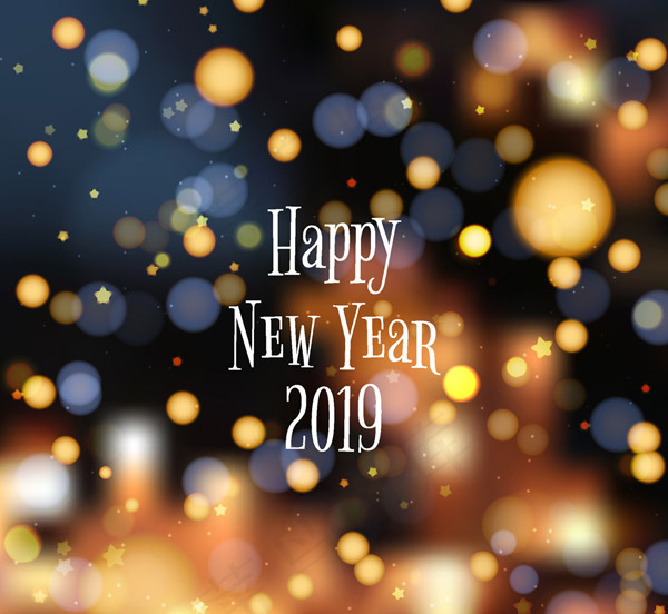 2019年新年贺卡ai矢量模版下载
