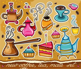 咖啡器具矢量
