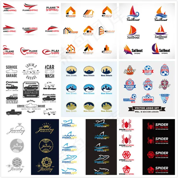 个性LOGO图标,免抠元素eps,ai矢量模版下载