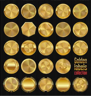 空白奖牌徽章标签