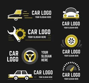 创意车元素标志 创意车元素标志