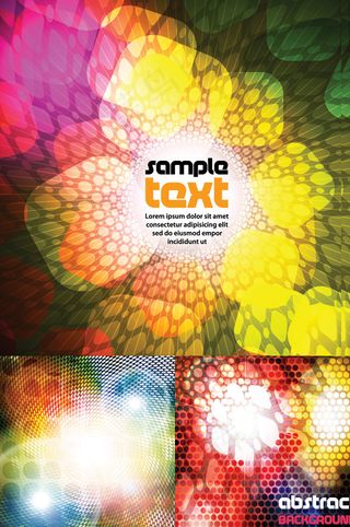 炫彩斑斓背景,背景元素