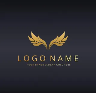金色翅膀logo
