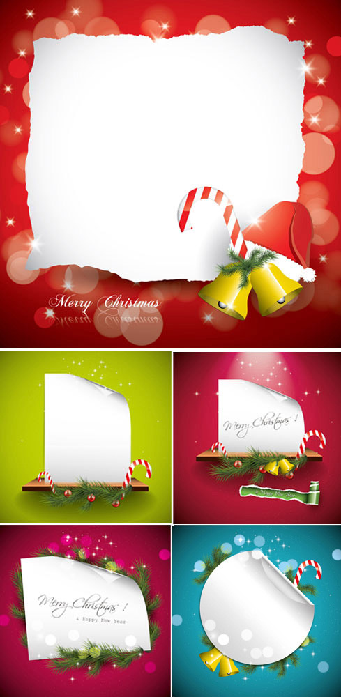 圣诞节纸张背景