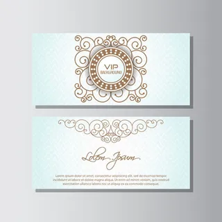 花纹装饰VIP卡