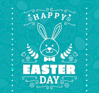 兔子复活节贺卡